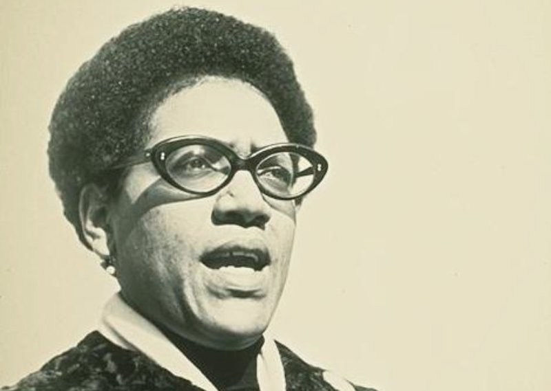 Portrait of American writer and feminist activist Audre Lorde