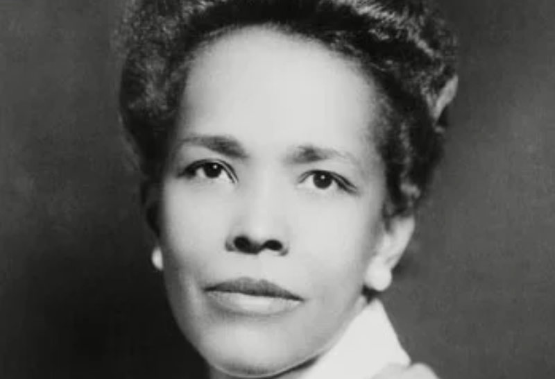 Portrait of African-American civil rights activist Ella Baker