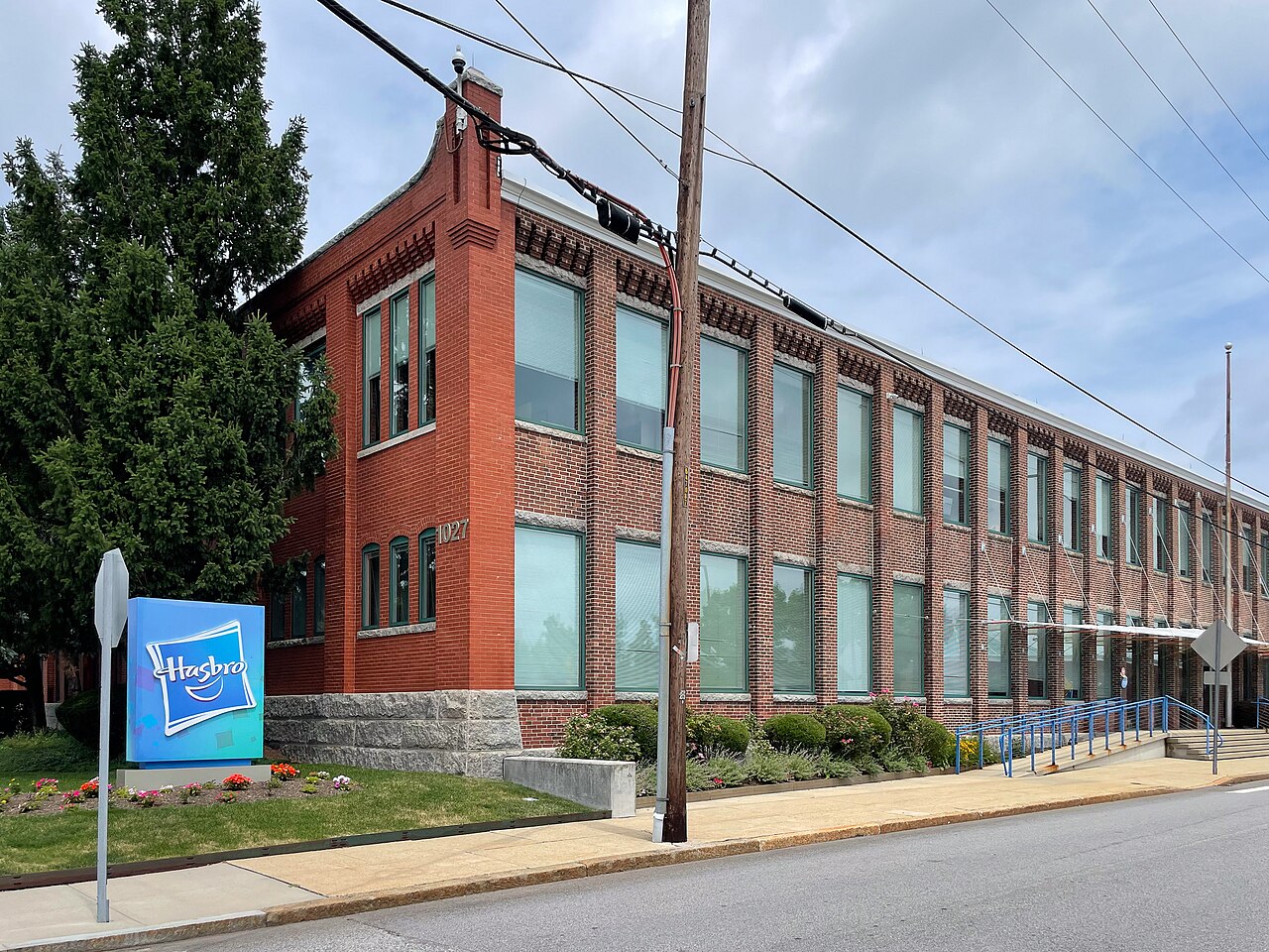 Hasbro world headquarters at 1027 Newport Avenue