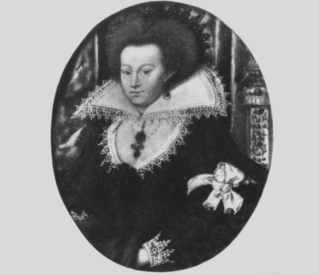 Catherine Carey in black and white
