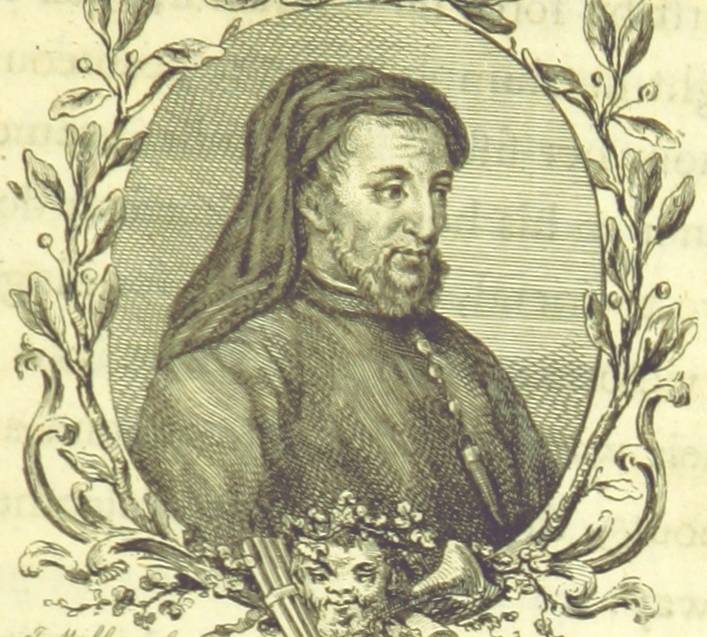 Richard Edwardes engraving in black