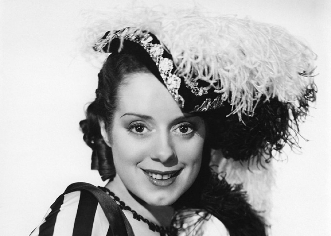 Elsa Lanchester in a promotional shot for Naughty Marietta (1935).