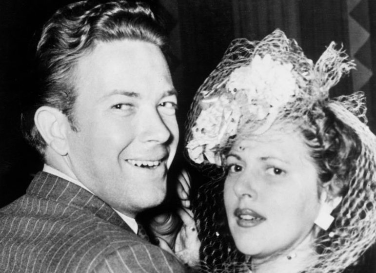 American actress Diana Barrymore and her fiance John