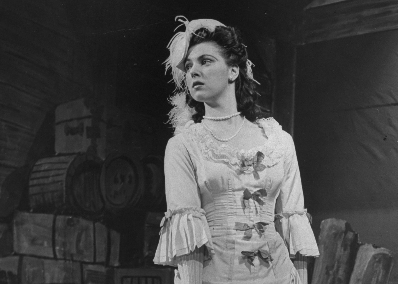 Actress Diana Barrymore performing in Captain Jinks