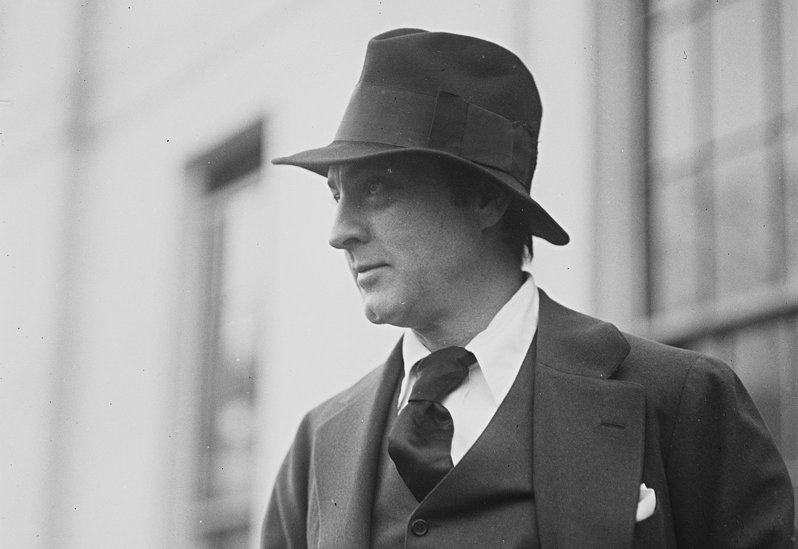 John Barrymore, Actor, at White House, Jan. 9