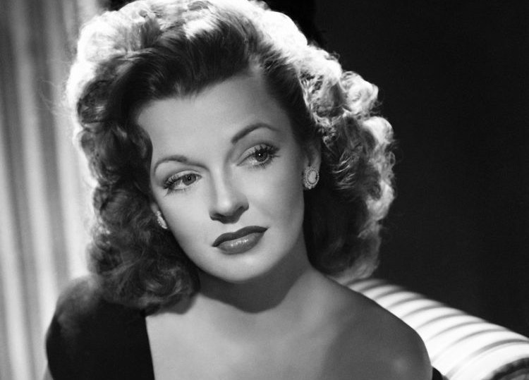 Studio portrait of Dale Evans looking away from the camera
