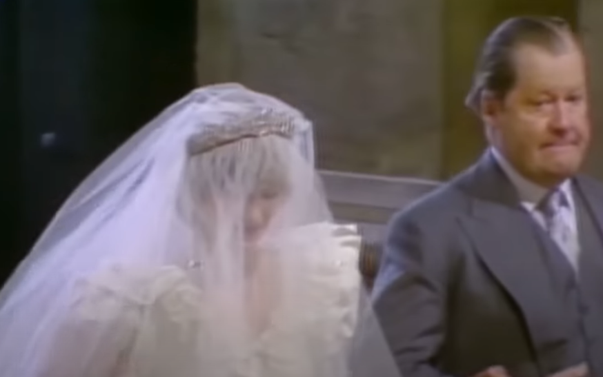 A screenshot of the Royal Wedding in 1981