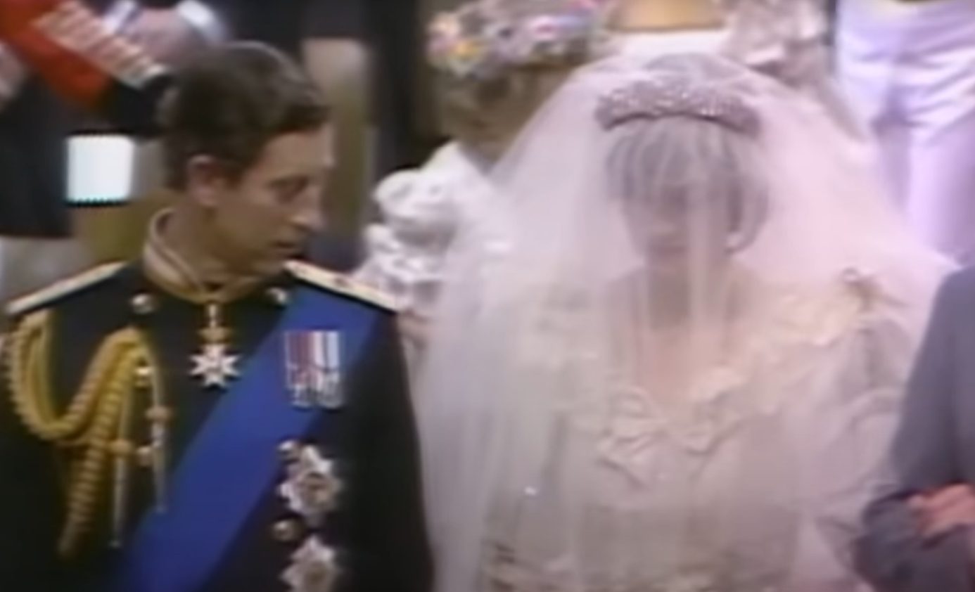 A screenshot of the Royal Wedding in 1981