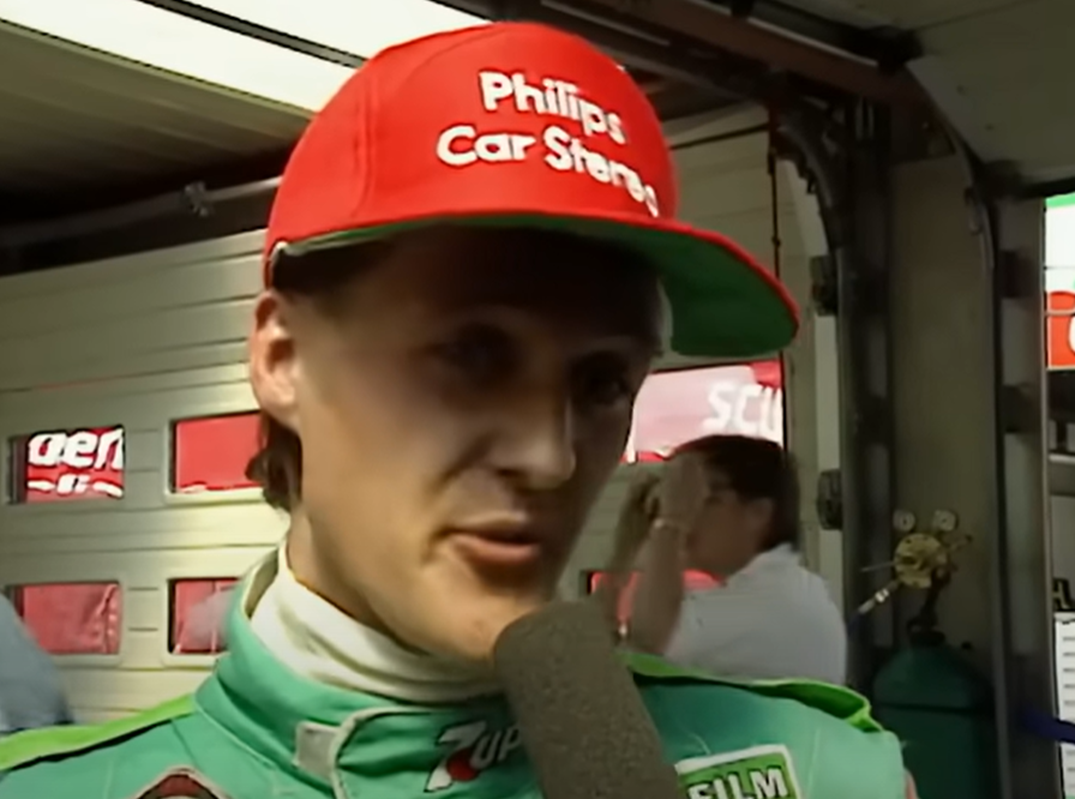 Screenshot of Michael Schumacher from documentary - Michael Schumacher: The Making of a Legend (2019)