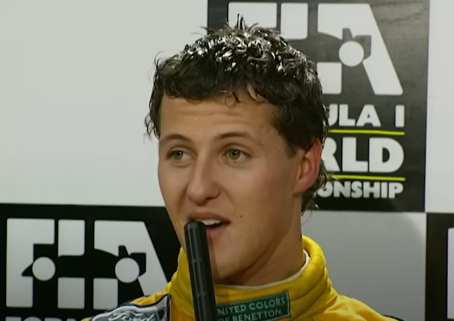 Screenshot of Michael Schumacher from documentary - Michael Schumacher: The Making of a Legend (2019)