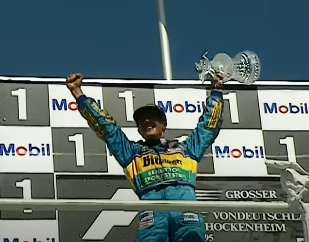 Screenshot of Michael Schumacher from documentary - Michael Schumacher: The Making of a Legend (2019)