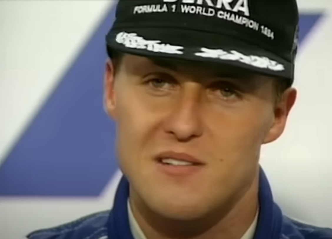 Screenshot of Michael Schumacher from documentary - Michael Schumacher: The Making of a Legend (2019)