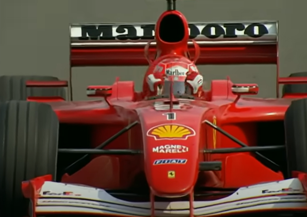 Screenshot of Michael Schumacher from documentary - Michael Schumacher: The Making of a Legend (2019)