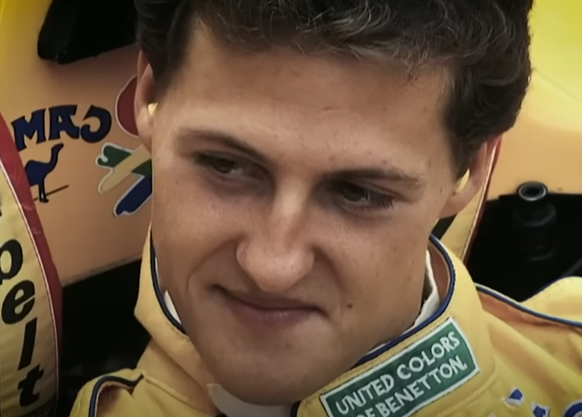 Screenshot of Michael Schumacher from documentary - Michael Schumacher: The Making of a Legend (2019)