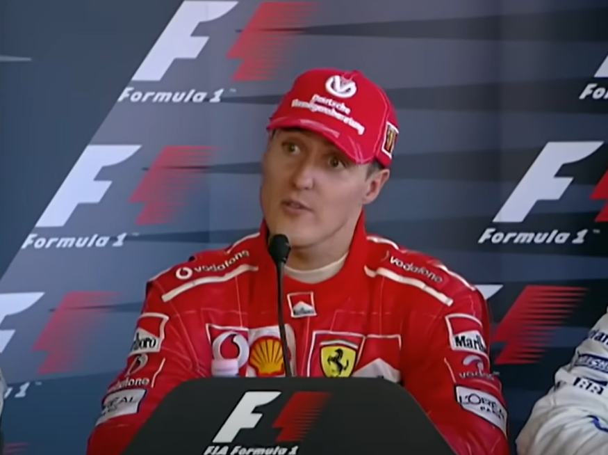 Screenshot of Michael Schumacher from documentary - Michael Schumacher: The Making of a Legend (2019)