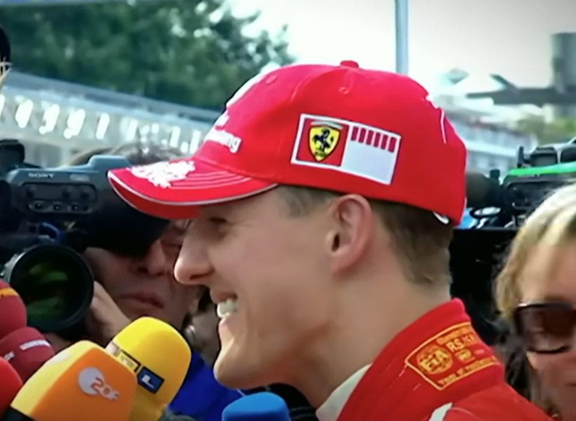 Screenshot of Michael Schumacher from documentary - Michael Schumacher: The Making of a Legend (2019)