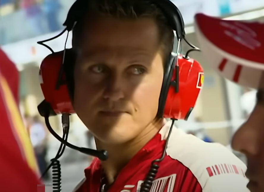Screenshot of Michael Schumacher from documentary - Michael Schumacher: The Making of a Legend (2019)