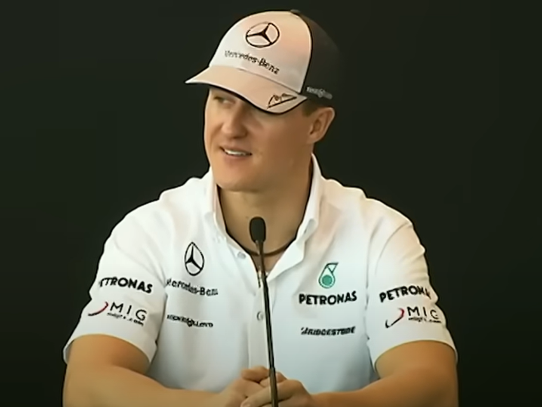 Screenshot of Michael Schumacher from documentary - Michael Schumacher: The Making of a Legend (2019)