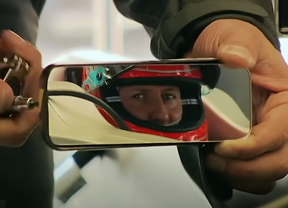 Screenshot of Michael Schumacher from documentary - Michael Schumacher: The Making of a Legend (2019)