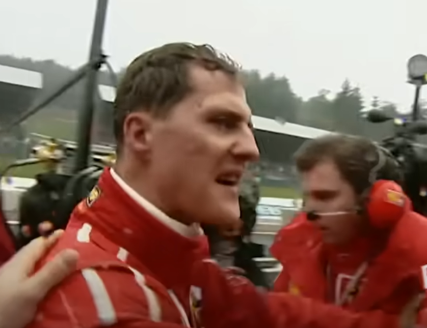 Screenshot of Michael Schumacher from documentary - Michael Schumacher: The Making of a Legend (2019)