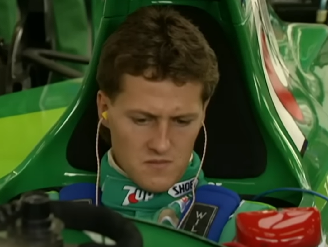 Screenshot of Michael Schumacher from documentary - Michael Schumacher: The Making of a Legend (2019)