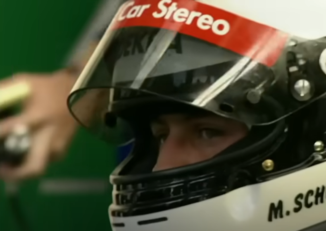 Screenshot of Michael Schumacher from documentary - Michael Schumacher: The Making of a Legend (2019)