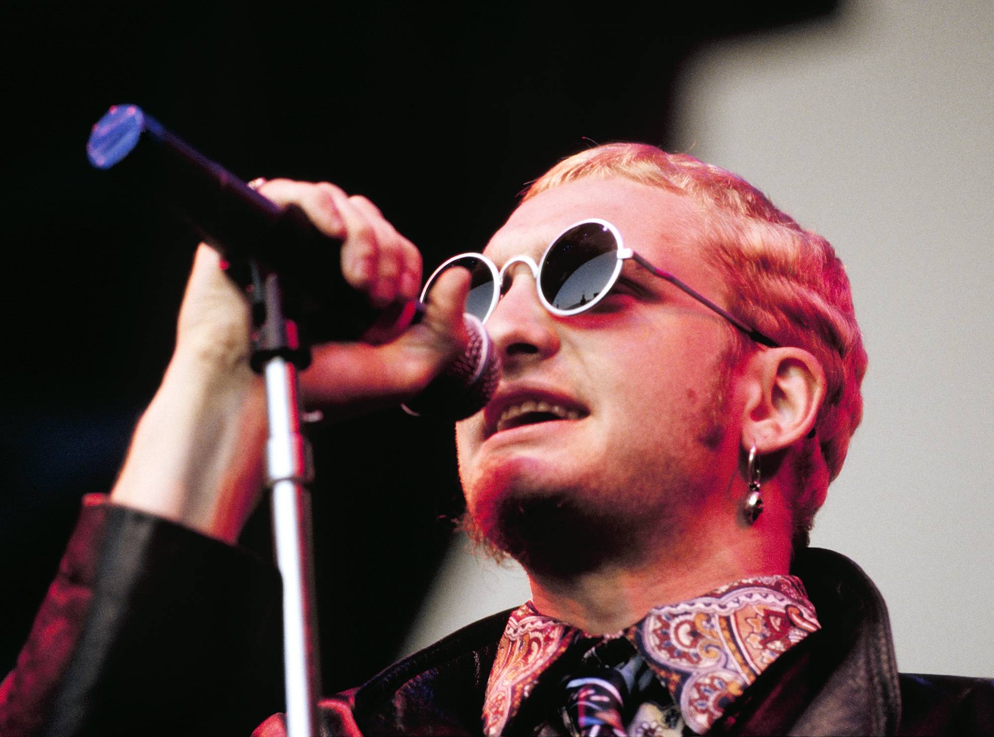 Layne Staley of Alice in Chains performing at Lollapalooza