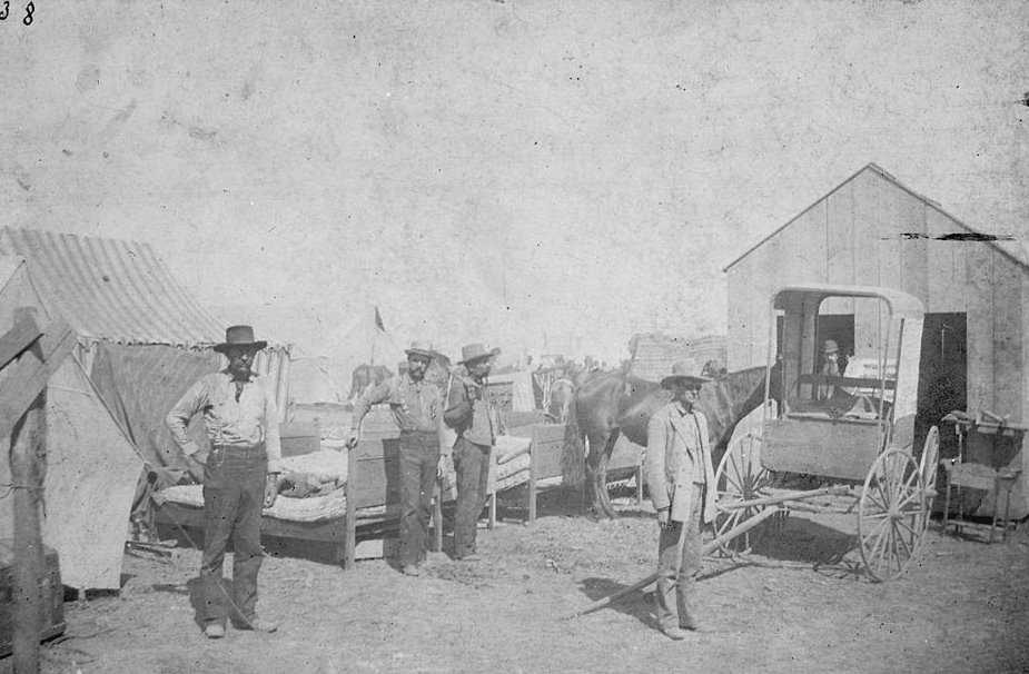 Photo showing the Wild West cowboys