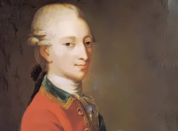 Christian VII portrait in red