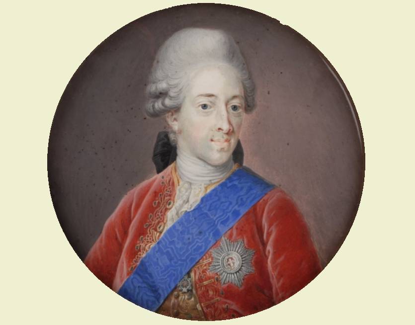 King Christian VII of Denmark in red