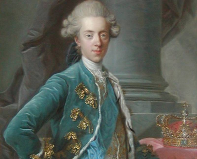 Christian VII of Denmark in blue