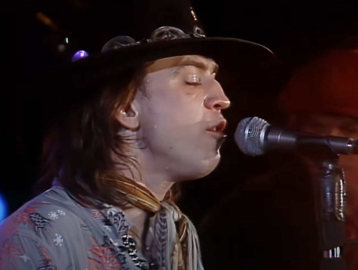 Screenshot of Stevie Ray Vaughan from - Live at the El Mocambo: Stevie Ray Vaughan and Double Trouble (1991)