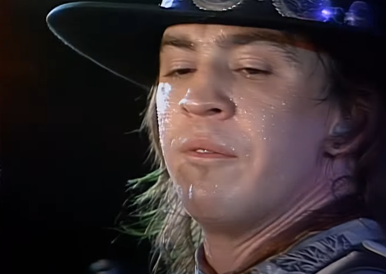 Screenshot of Stevie Ray Vaughan from - Live at the El Mocambo: Stevie Ray Vaughan and Double Trouble (1991)
