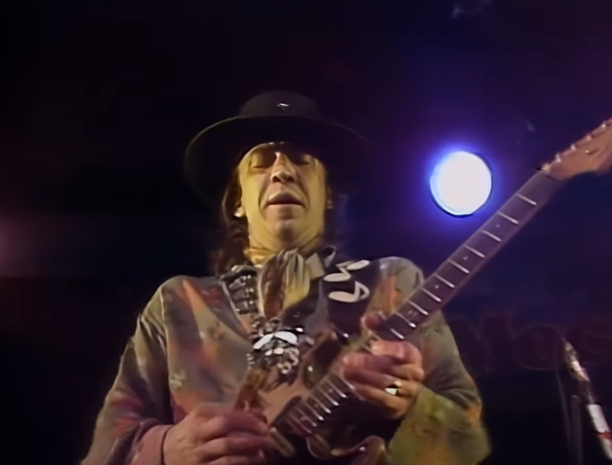 Screenshot of Stevie Ray Vaughan from - Live at the El Mocambo: Stevie Ray Vaughan and Double Trouble (1991)