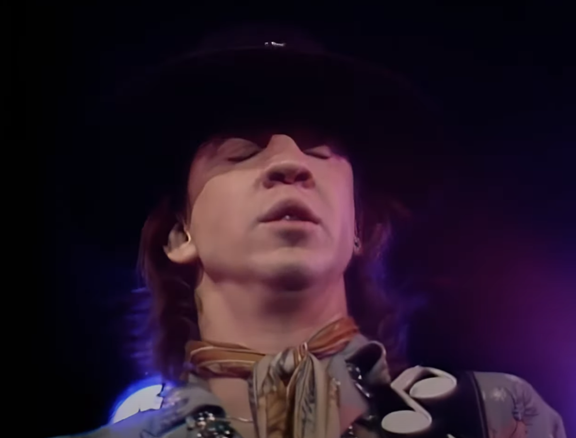 Screenshot of Stevie Ray Vaughan from - Live at the El Mocambo: Stevie Ray Vaughan and Double Trouble (1991)