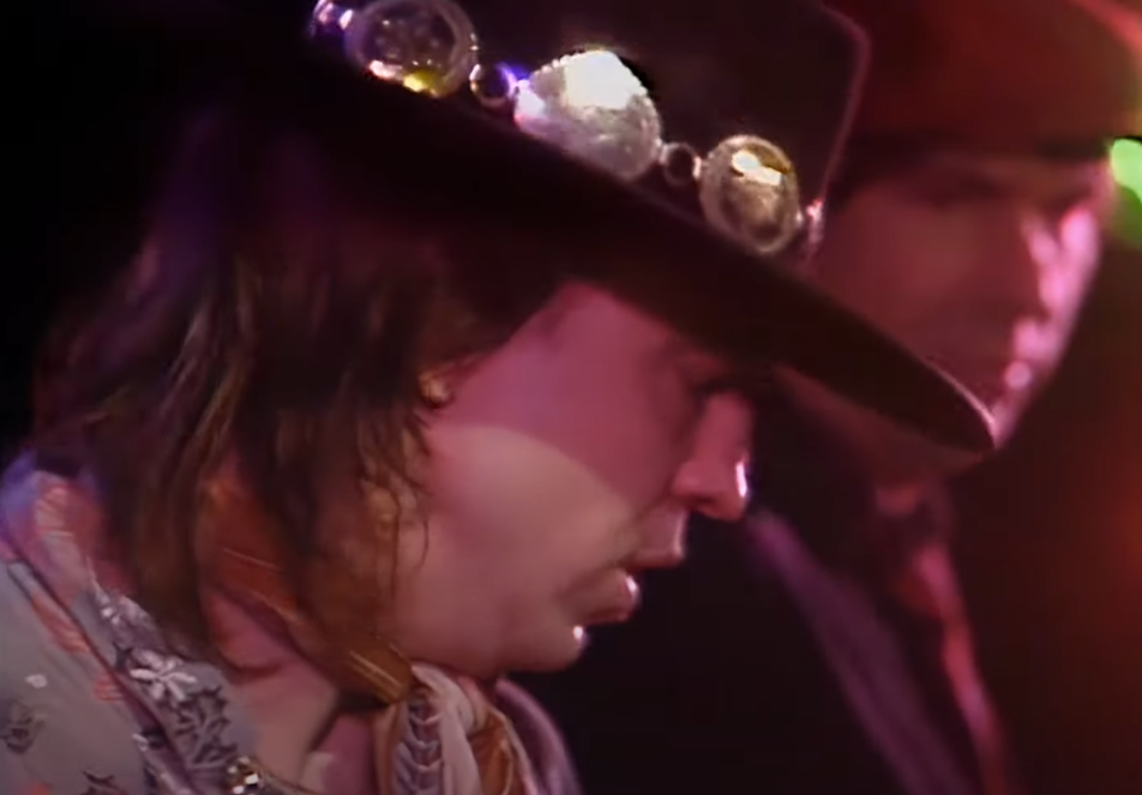 Screenshot of Stevie Ray Vaughan from - Live at the El Mocambo: Stevie Ray Vaughan and Double Trouble (1991)