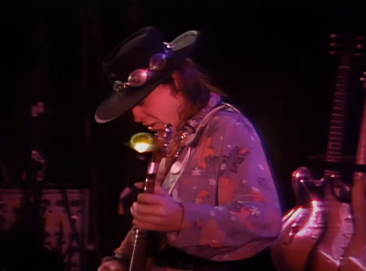 Screenshot of Stevie Ray Vaughan from - Live at the El Mocambo: Stevie Ray Vaughan and Double Trouble (1991)