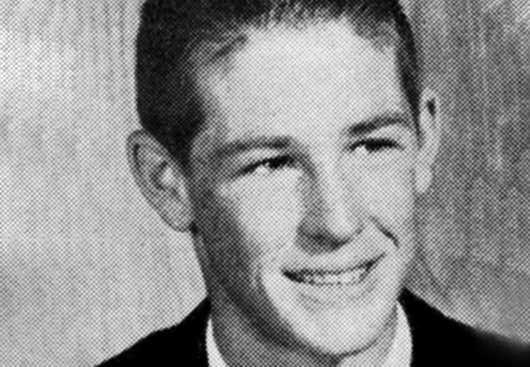 Photo of Brian Wilson as a senior in high school