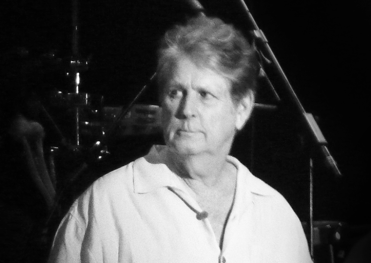 Brian Wilson performing in England