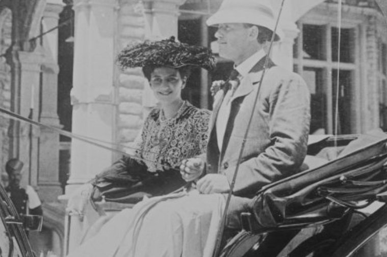 Lord & Lady Curzon Out For A Drive, 1903