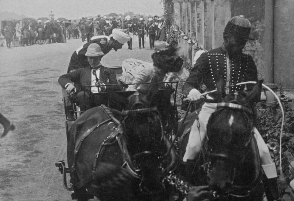 Lord and Lady Curzon at Christ Church, Simla, India
