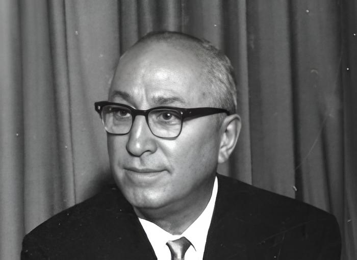 Grayscale Portrait Photo of American entertainment executive Roy O. Disney