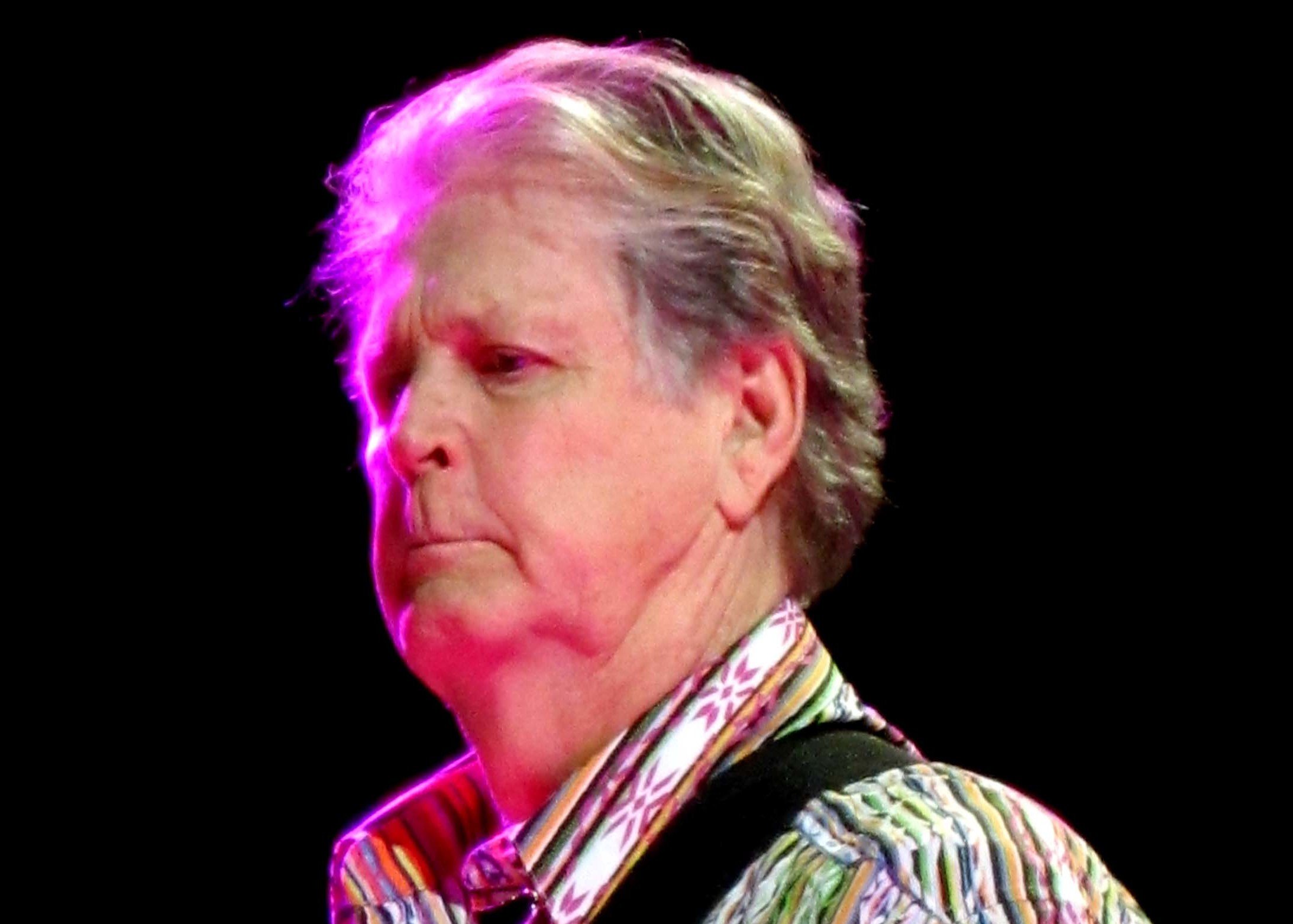 Brian Wilson playing bass during the Beach Boys Reunion Tour