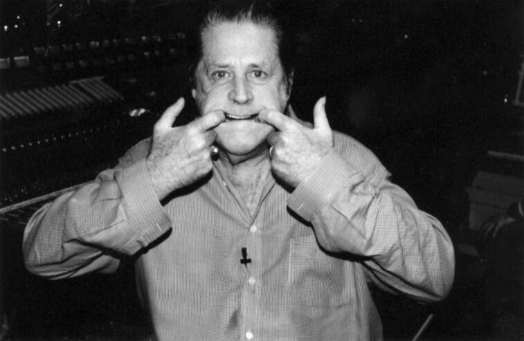 Brian Wilson taking a break during the recording sessions