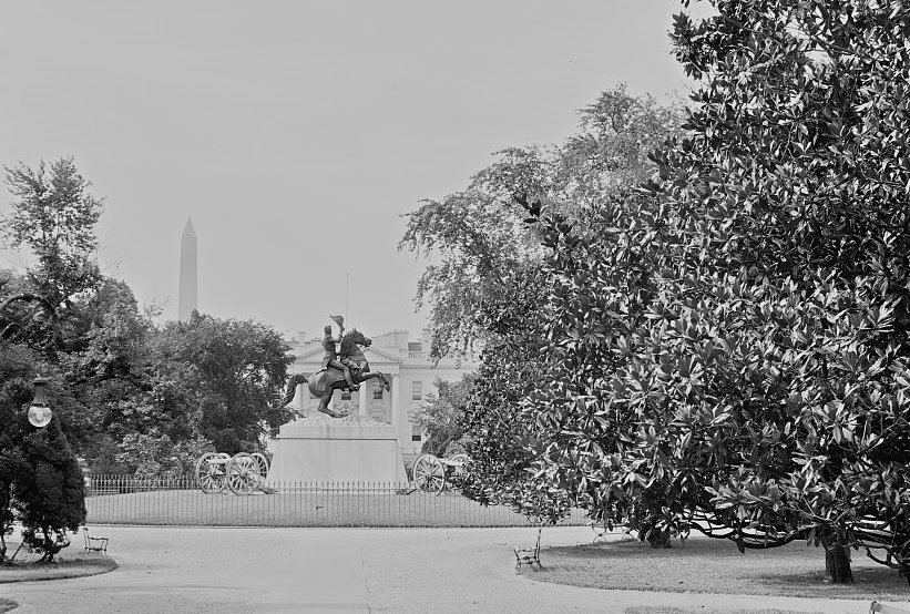 Jackson's Memorial, Lafayette Park in the 1900s