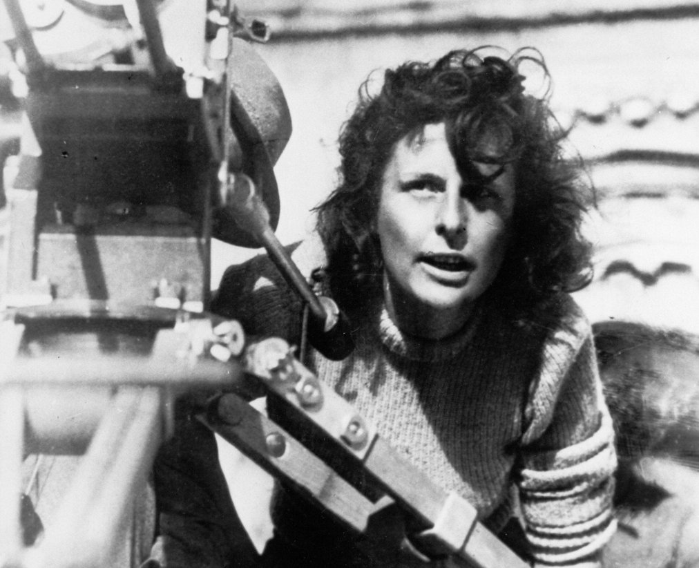 Leni Riefenstahl at shootings for the film 'Lowlands'