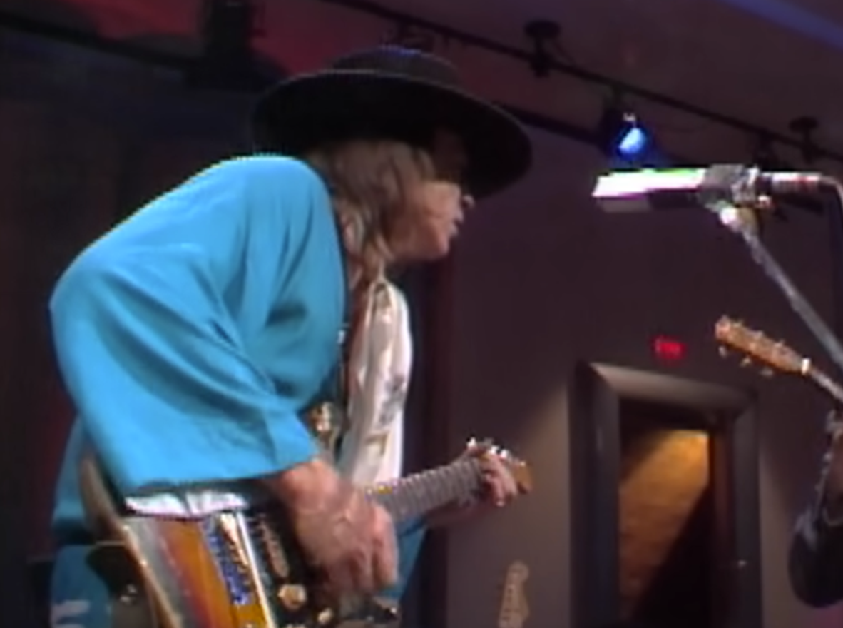 Screenshot of Stevie Ray Vaughan from - Rise of a Texas Bluesman: Stevie Ray Vaughan (2014)