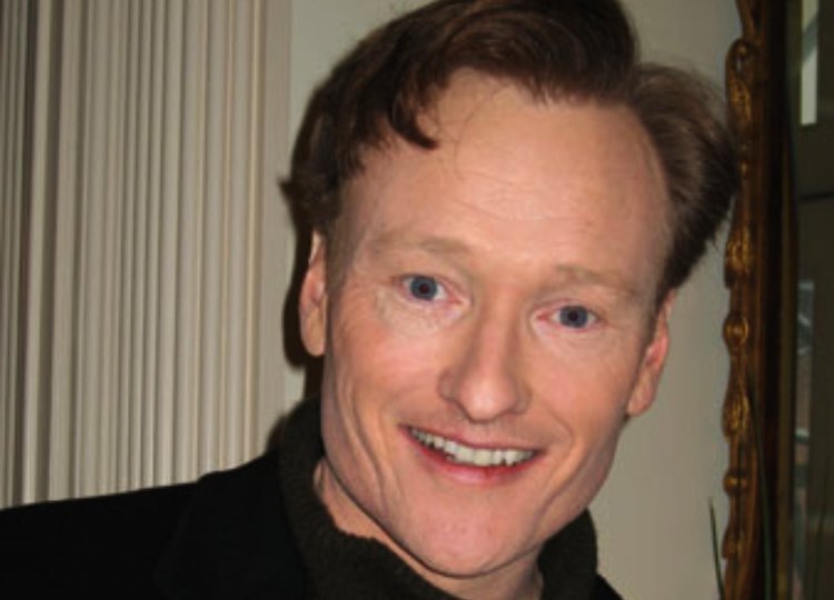 Photograph of Conan O'Brien in the US Embassy