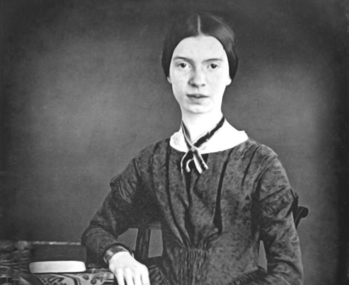 Daguerreotype of the poet Emily Dickinson, taken in 1848