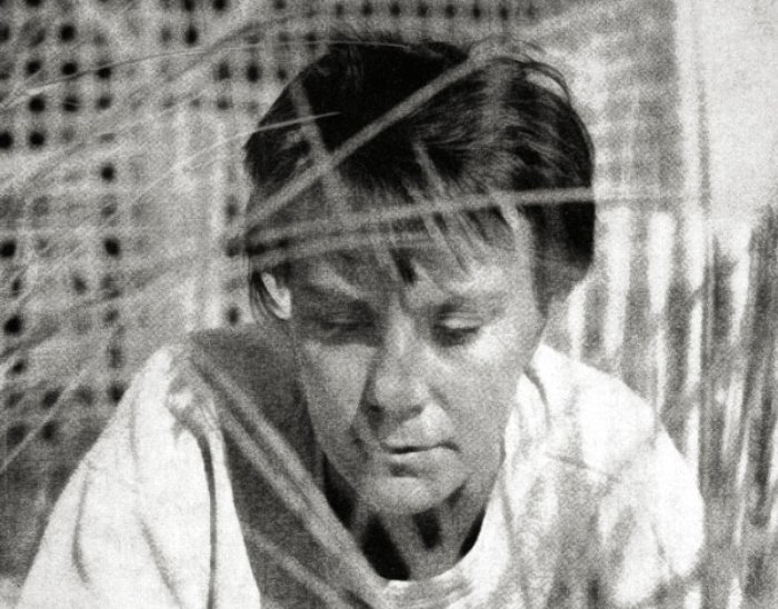 Grayscale Photo portrait of  American novelist Harper Lee